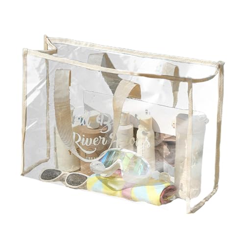 Sac de Sport transparent - Grand sac fourre-Tout en PVC | Sac de Transport imperméable, sac à linge Pliable, sac de Plage spacieux, sac fourre-Tout réutilisable Pour Gym, Voyage, Courses von Zunishaone