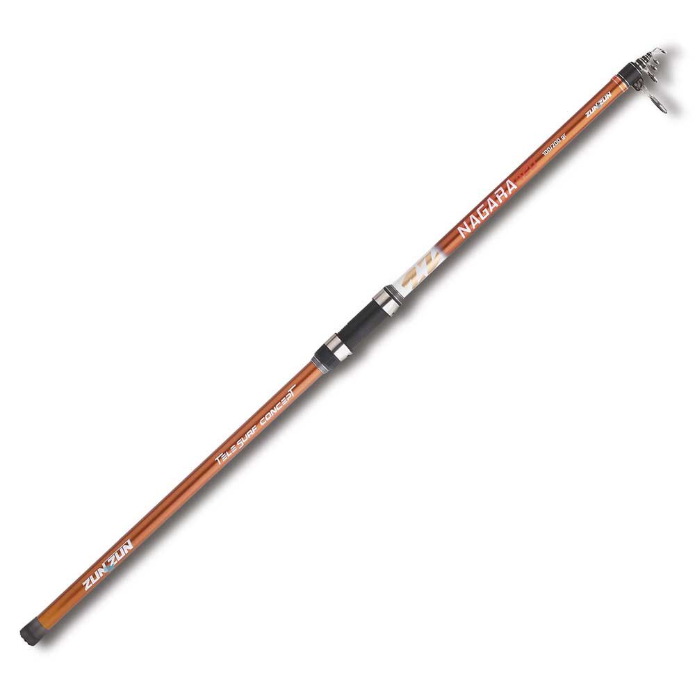 Zunzun Nagara Telescopic Surfcasting Rod Golden 4.20 m / 100-200 g Zunzun Nagara Telescopic Surfcasting Rod Golden 4.20 m / 100-200 g von Zunzun