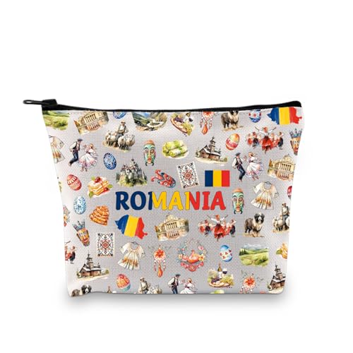 Rumänien inspirierte Geschenke Rumänien Liebhaber Geschenk Rumänien Geschenk Rumänien Flagge Kosmetiktasche Rumänien stolzer Geschenk, Rumänien von Zuo Bao