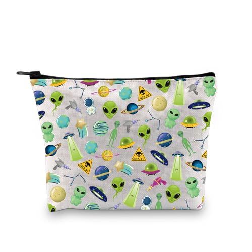 Zuo Bao Alien-Kosmetiktasche, Alien-Liebhaber, Geschenk, Weltraum, Party, Raumplaner, Alien-Thema, Alien, UFO-inspiriertes Geschenk, Alien von Zuo Bao