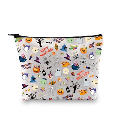 Zuo Bao Spooky Vibes Kosmetiktasche Halloween Party Geschenk Halloween Kürbis Gruseljahreszeit Hexe Vibes Geschenk, Spooky Vibes von Zuo Bao