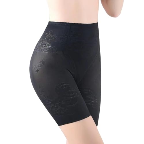 ZuoXun Nahtlose Damen-Shorts, nahtlose, seidig, Übergröße, Schutz-Shorts, Schwarz, Größe 3XL (75–90 kg) von ZuoXun