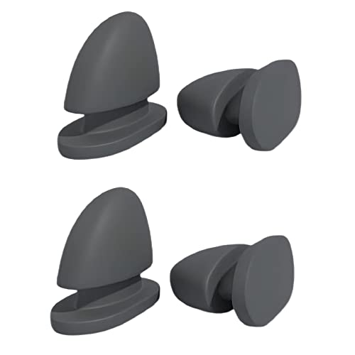 Zureto 2 Pairs Shark Slide Fins, 3D Flower Fans Shark Slide Top Fins Accessories (Black) von Zureto