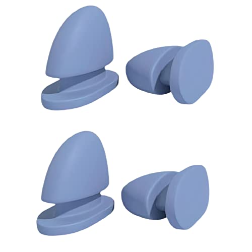 Zureto 2 Pairs Shark Slide Fins, 3D Flower Fans Shark Slide Top Fins Accessories (Blue) von Zureto
