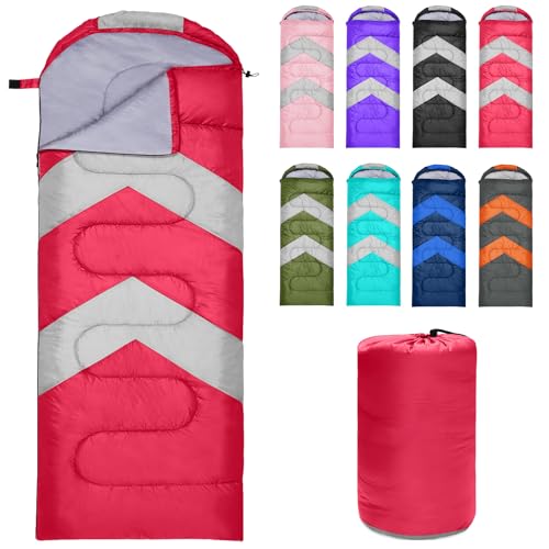 Zusentee Schlafsack 3-4 Jahreszeite für Outdoor Camping Warme Einzelne Erwachsene Wasserdicht Leichter Ultraleicht Schlafsack für Erwachsene Kinder Camping Wandern, Reise,Rot Zusentee Schlafsack 3-4 Jahreszeite für Outdoor Camping Warme Einzelne Erwachsene Wasserdicht Leichter Ultraleicht Schlafsack für Erwachsene Kinder Camping Wandern, Reise,Rot von Zusentee