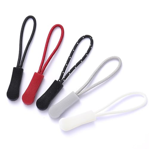 ZwaitL 10 x Reißverschluss-Zieher-Ende, Ersatz-Clip-Schnalle, Schwarz , Size: app. 1x2.4cm/0.39x0.94in ZwaitL 10 x Reißverschluss-Zieher-Ende, Ersatz-Clip-Schnalle, Schwarz , Size: app. 1x2.4cm/0.39x0.94in von ZwaitL
