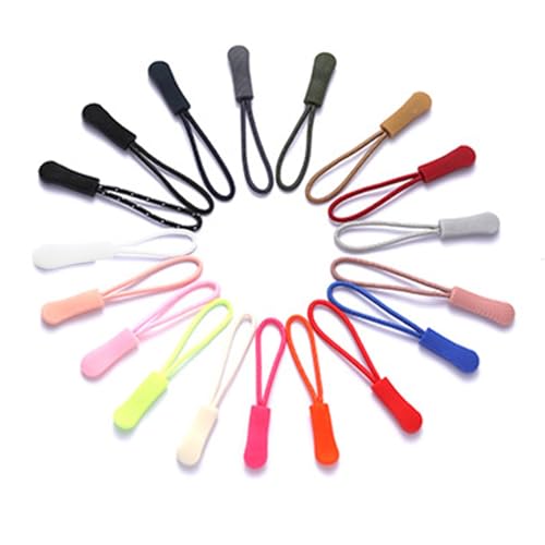 ZwaitL 10 x Reißverschluss-Zieher-Ende, Ersatz-Clip-Schnalle, blau, Size: app. 1x2.4cm/0.39x0.94in ZwaitL 10 x Reißverschluss-Zieher-Ende, Ersatz-Clip-Schnalle, blau, Size: app. 1x2.4cm/0.39x0.94in von ZwaitL