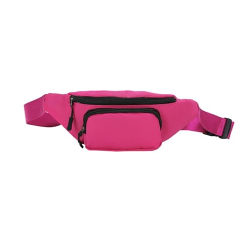 ZwaitL Brusttaschen für Damen, Hüfttasche, spritzwassergeschützt, große Kapazität, Handytasche, Gürteltasche, Brusttasche für Unisex, vielseitige Umhängetasche, hot pink von ZwaitL