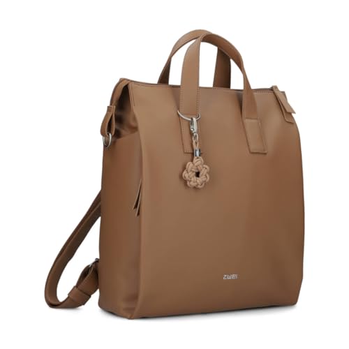 Damen Rucksack Yuna YUR150 großer Tagesrucksack 10 Liter aus hochwertigem Kunstleder, klassisch-elegant mit Blumen-Anhänger, Schlüsselband, DIN-A4 passend, ideal für Freizeit & Ausflüge (hazel) Damen Rucksack Yuna YUR150 großer Tagesrucksack 10 Liter aus hochwertigem Kunstleder, klassisch-elegant mit Blumen-Anhänger, Schlüsselband, DIN-A4 passend, ideal für Freizeit & Ausflüge (hazel) von Zwei