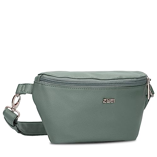 Zwei Damen Hip Bag Mademoiselle.M MH4 Bauchtasche 25 cm 1 Liter aus hochwertigem Kunstleder, Crossbody Bag wasserabweisend, 3-in-1 Bequeme Brusttasche, Gürteltasche & Hüfttasche (Eucalyptus) Zwei Damen Hip Bag Mademoiselle.M MH4 Bauchtasche 25 cm 1 Liter aus hochwertigem Kunstleder, Crossbody Bag wasserabweisend, 3-in-1 Bequeme Brusttasche, Gürteltasche & Hüfttasche (Eucalyptus) von Zwei