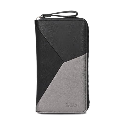 Zwei Damen Geldbörse JANA J2 Wallet 20 x 11 cm Portemonnaie mit 12 Kartenfächern, Münzfach, Sichtfach für Ausweise, hochwertiges Kunstleder Tricolor-Design, umlaufender Reißverschluss (cosmos-black) Zwei Damen Geldbörse JANA J2 Wallet 20 x 11 cm Portemonnaie mit 12 Kartenfächern, Münzfach, Sichtfach für Ausweise, hochwertiges Kunstleder Tricolor-Design, umlaufender Reißverschluss (cosmos-black) von Zwei