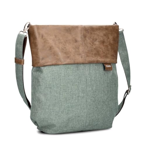 Zwei Damen Umhängetasche Olli OT12 Crossbody-Bag 7 Liter strapazierfähige & wasserabweisende Schultertasche, hochwertige Qualität, Schlüsselring, zusätzlicher Schultergurt, Geheimfach (eucalyptus) Zwei Damen Umhängetasche Olli OT12 Crossbody-Bag 7 Liter strapazierfähige & wasserabweisende Schultertasche, hochwertige Qualität, Schlüsselring, zusätzlicher Schultergurt, Geheimfach (eucalyptus) von Zwei