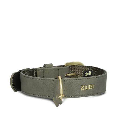 ZWEI Hundehalsband Leo LE15 aus hochwertigem Kunstleder, Elegantes Halsband verstellbar für mittelgroße & große Hunde mit Halsumfang von 37-50 cm (Fango) ZWEI Hundehalsband Leo LE15 aus hochwertigem Kunstleder, Elegantes Halsband verstellbar für mittelgroße & große Hunde mit Halsumfang von 37-50 cm (Fango) von Zwei