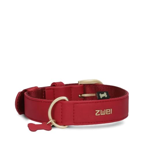 ZWEI Hundehalsband Leo LE15 aus hochwertigem Kunstleder, Elegantes Halsband verstellbar für mittelgroße & große Hunde mit Halsumfang von 37-50 cm (Lipstick) ZWEI Hundehalsband Leo LE15 aus hochwertigem Kunstleder, Elegantes Halsband verstellbar für mittelgroße & große Hunde mit Halsumfang von 37-50 cm (Lipstick) von Zwei