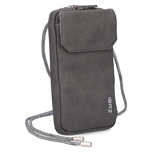 Zwei Handytasche zum Umhängen Mademoiselle.M MP30 Smartphone-Etui & Geldbörse 2-in-1, umlaufender Reißverschluss, längenverstellbarer Riemen, Mini-Handtasche 19 x 10 x 3 cm (Nubuk-Stone) Zwei Handytasche zum Umhängen Mademoiselle.M MP30 Smartphone-Etui & Geldbörse 2-in-1, umlaufender Reißverschluss, längenverstellbarer Riemen, Mini-Handtasche 19 x 10 x 3 cm (Nubuk-Stone) von Zwei