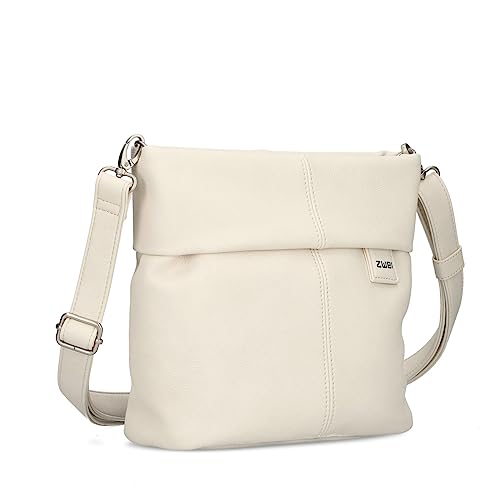 Zwei Damen Handtasche Mademoiselle.M M8 Crossbody Bag 3 L Umhängetasche aus Kunstleder mit Geheimfach & Hauptfach mit Reißverschluss, inkl. kurzem & langen abnehmbaren Schultergurt (off-white) Zwei Damen Handtasche Mademoiselle.M M8 Crossbody Bag 3 L Umhängetasche aus Kunstleder mit Geheimfach & Hauptfach mit Reißverschluss, inkl. kurzem & langen abnehmbaren Schultergurt (off-white) von Zwei
