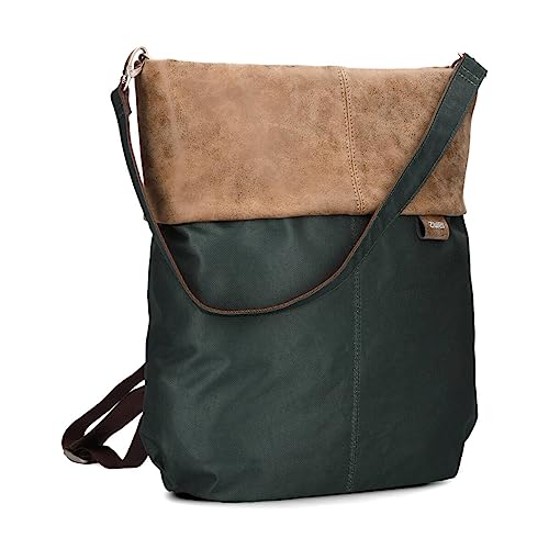 Zwei Damen Rucksack-Tasche Olli OR12 (7 Liter) Handtasche & Rucksack 2-in-1 wasserabweisende Schultertasche mit gepolstertem Laptopfach (bis 13"), Damentasche & Cityrucksack in Einem (pine) Zwei Damen Rucksack-Tasche Olli OR12 (7 Liter) Handtasche & Rucksack 2-in-1 wasserabweisende Schultertasche mit gepolstertem Laptopfach (bis 13"), Damentasche & Cityrucksack in Einem (pine) von Zwei