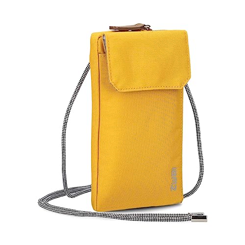 Zwei Handytasche zum Umhängen Olli OP30 Smartphone-Etui 19 x 11 cm, Kleingeldfach + 4 Kartensteckfächer, umlaufender Reißverschluss, längenverstellbarer Riemen, Robustes Material (Yellow) Zwei Handytasche zum Umhängen Olli OP30 Smartphone-Etui 19 x 11 cm, Kleingeldfach + 4 Kartensteckfächer, umlaufender Reißverschluss, längenverstellbarer Riemen, Robustes Material (Yellow) von Zwei