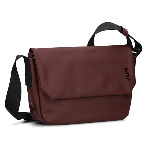 Zwei Umhängetasche Cargo CA60 Messenger-Bag 3 Liter hochwertiges Hydroflex-Material praktisches Schlüsselband verstellbarer Gurt sportliche Crossbody-Bag für Damen Herren & Teenager (bordeaux) von Zwei