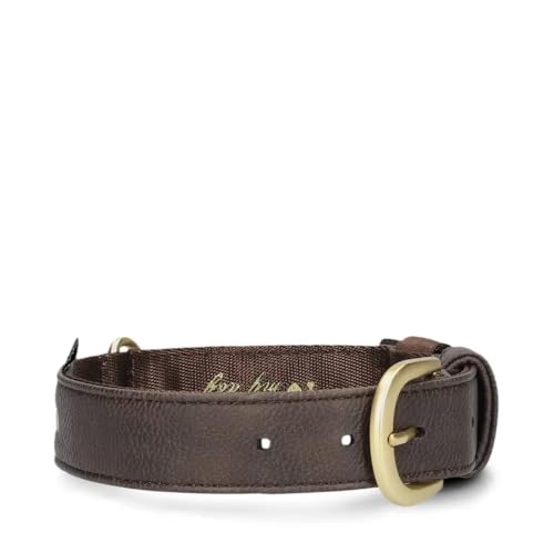 ZWEI Hundehalsband Leo LE15 aus hochwertigem Kunstleder, Elegantes Halsband verstellbar für mittelgroße & große Hunde mit Halsumfang von 37-50 cm (Chocolate) ZWEI Hundehalsband Leo LE15 aus hochwertigem Kunstleder, Elegantes Halsband verstellbar für mittelgroße & große Hunde mit Halsumfang von 37-50 cm (Chocolate) von Zwei