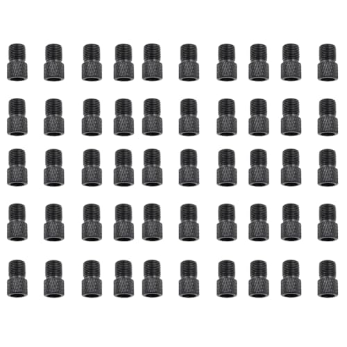Zwfjcmsa Fahrradventiladapter Aus Aluminiumlegierung, Geeignet für Mountainbikes und Rennräder, Fahrradzubehör Schwarz von Zwfjcmsa