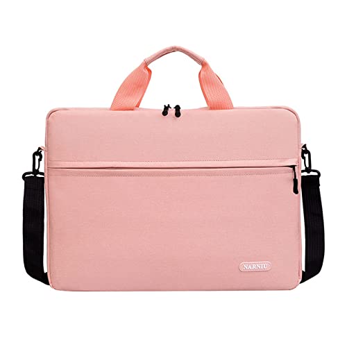 Laptoptasche mit Schultergurt, leicht, für Business, Freizeit, Schule, 39,6 cm (15,6 Zoll), rose von Zxfdsfdbnm