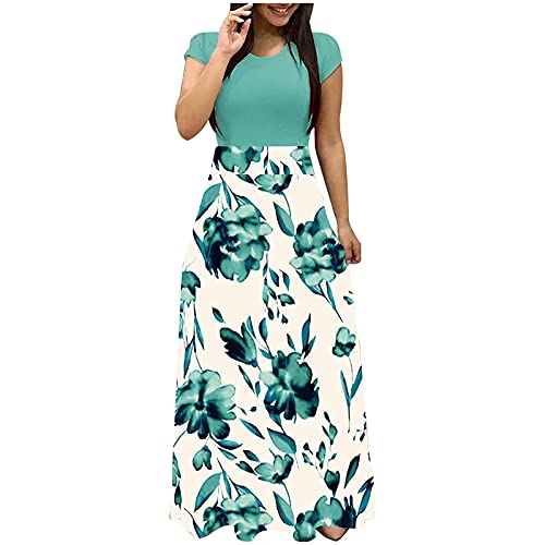 Zzbeans Damen Sommerkleid Lang, Blumendruck Blusenkleid Damen Lang Boho Kleid Damen Lang Sommer Casual Elegant Cocktail Business Abendkleider Lang Maxikleid Zzbeans Damen Sommerkleid Lang, Blumendruck Blusenkleid Damen Lang Boho Kleid Damen Lang Sommer Casual Elegant Cocktail Business Abendkleider Lang Maxikleid von Zzbeans