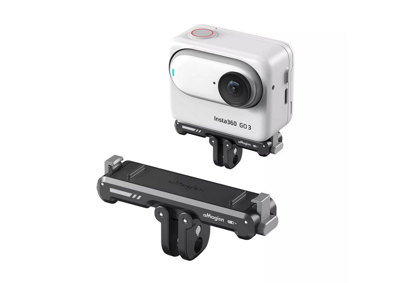 aMagisn For Insta360 GO 3 Magnetisch Schnellspann-Halterung Action Cam-Halterung von aMagisn