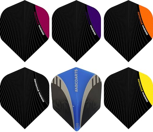 abcdarts Unisex – Erwachsene Pentathlon Amazon Silver Dart Flights, Rot, Klassische EU abcdarts Unisex – Erwachsene Pentathlon Amazon Silver Dart Flights, Rot, Klassische EU von abcdarts