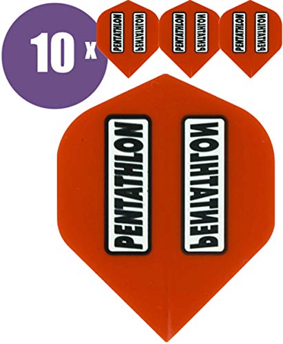 abcdarts Unisex Erwachsene Pentathlon Classic Dart Flights, Rot, Klassische EU abcdarts Unisex Erwachsene Pentathlon Classic Dart Flights, Rot, Klassische EU von abcdarts