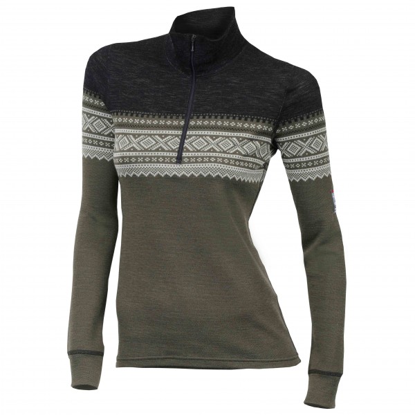 Aclima - Designwool Marius Mockneck Woman - Merinopullover Gr S braun von aclima