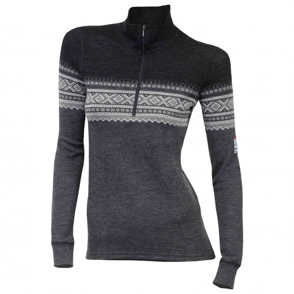 Aclima - Designwool Marius Mockneck Woman - Merinopullover Gr XS grau von aclima