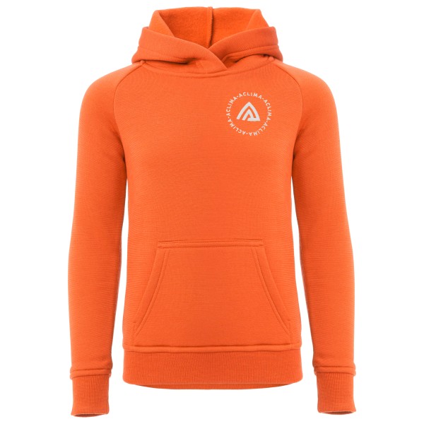 Aclima - Kid's Fleecewool V2 Hoodie - Hoodie Gr 160 orange von aclima