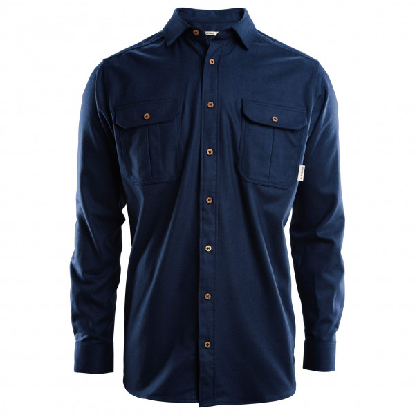 Aclima - Leisurewool Reborn Woolshirt - Hemd Gr L blau von aclima