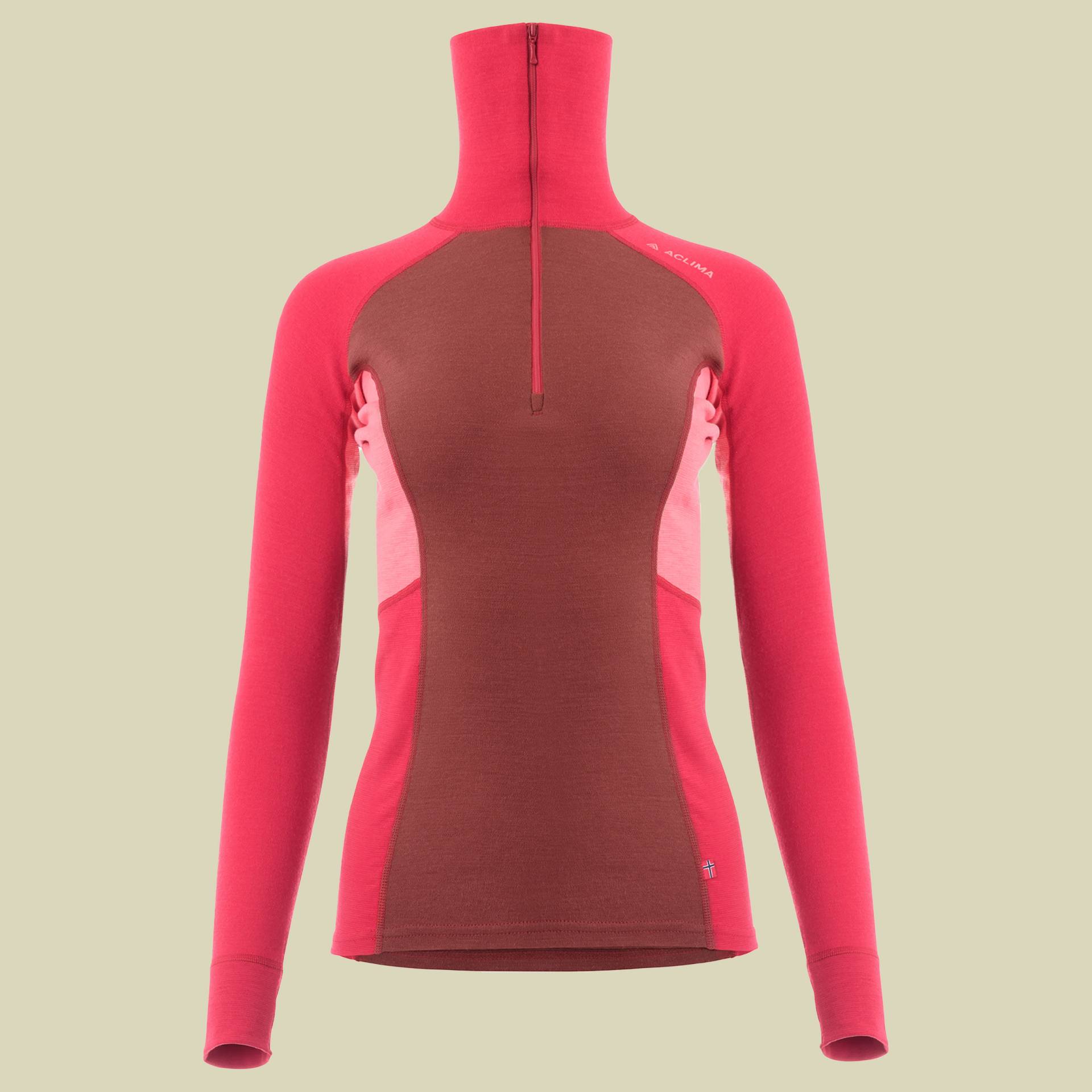 WarmWool Polo Women Größe L Farbe jester red/spiced apple/spiced coral WarmWool Polo Women Größe L Farbe jester red/spiced apple/spiced coral von aclima