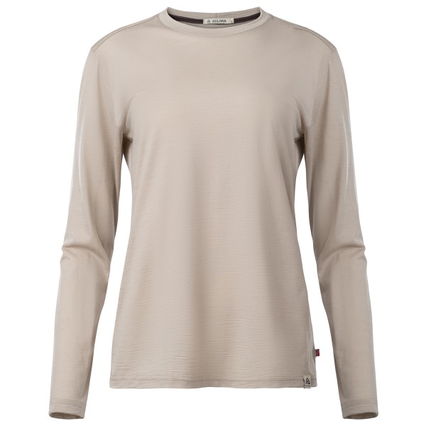 Aclima - Women's Lightwool 180 Crewneck - Merinoshirt Gr XL simply taupe Aclima - Women's Lightwool 180 Crewneck - Merinoshirt Gr XL simply taupe von aclima