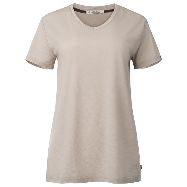 Aclima - Women's Lightwool 180 Loose Fit Tee W - Merinoshirt Gr M simply taupe von aclima