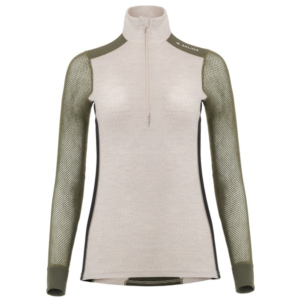 Aclima - Women's WoolNet Hybrid Mockneck - Merinounterwäsche Gr M grau Aclima - Women's WoolNet Hybrid Mockneck - Merinounterwäsche Gr M grau von aclima
