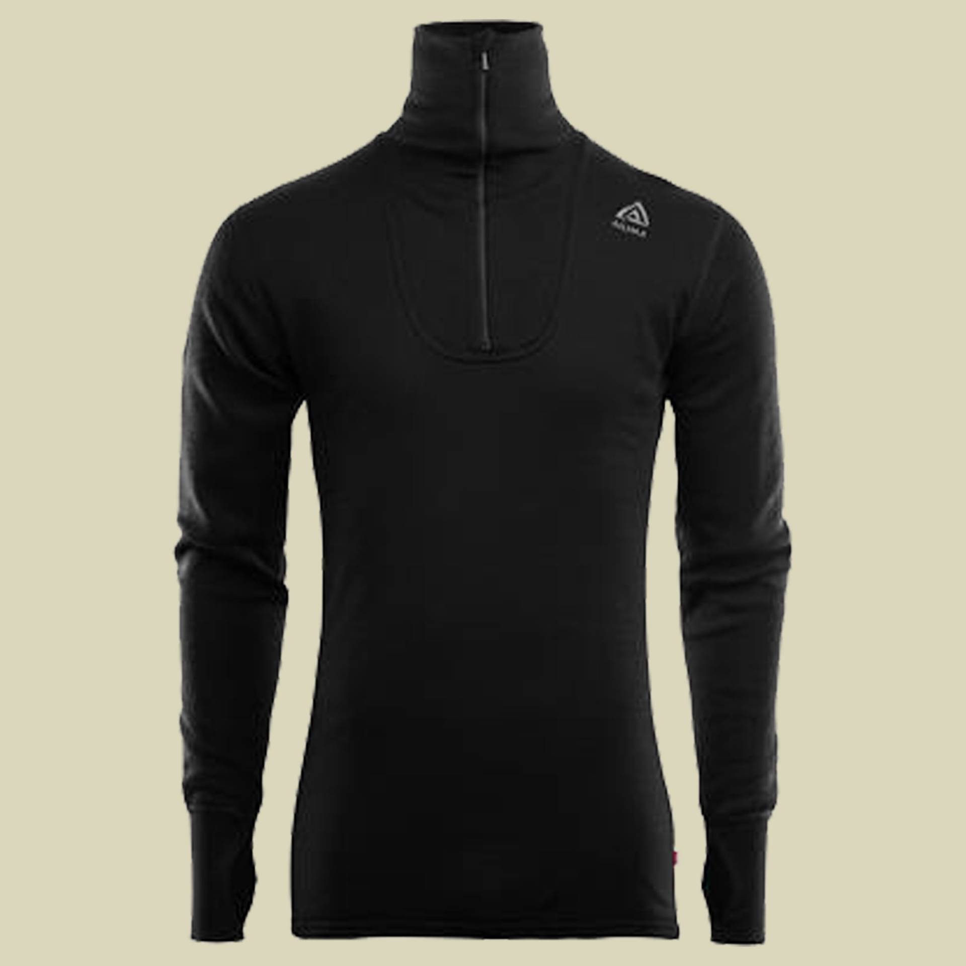 Doublewool polo w.Zip Men Größe L  Farbe jet black/marengo von aclima