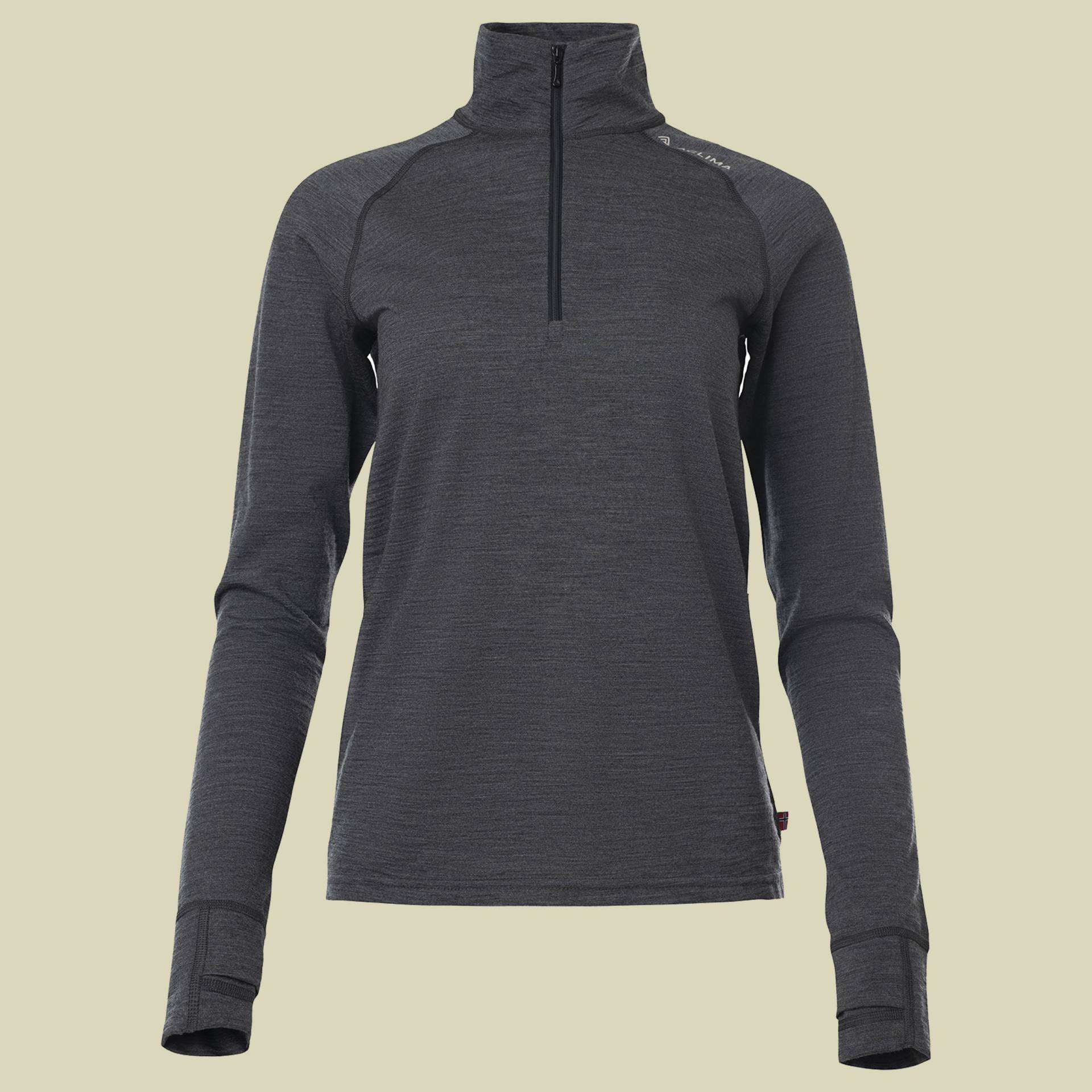 LightWool 180 Polo w/ zip Woman L grau - marengo LightWool 180 Polo w/ zip Woman L grau - marengo von aclima