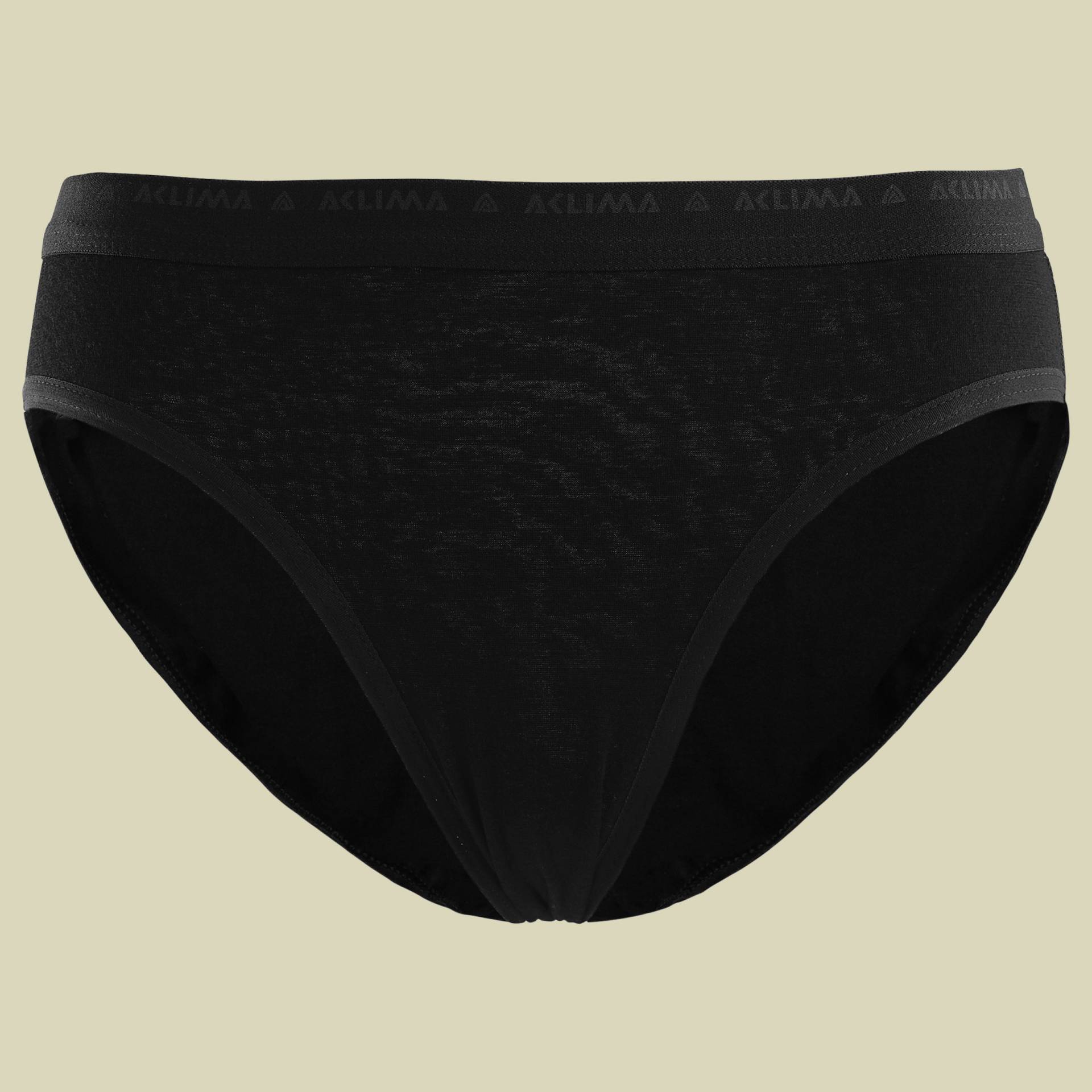 LightWool Briefs Women Größe M  Farbe jet black von aclima