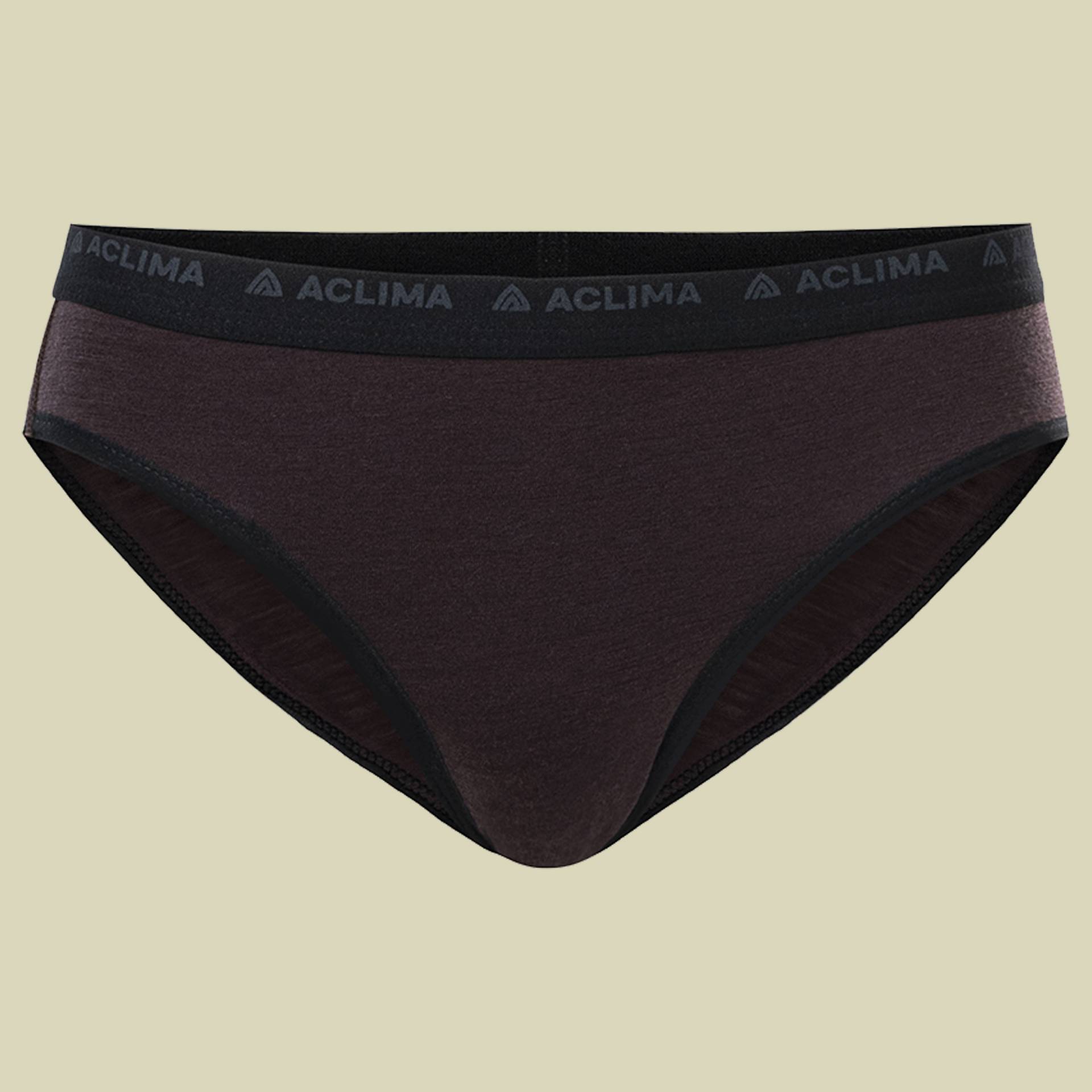 LightWool Briefs Women lila L - chocolate plum von aclima