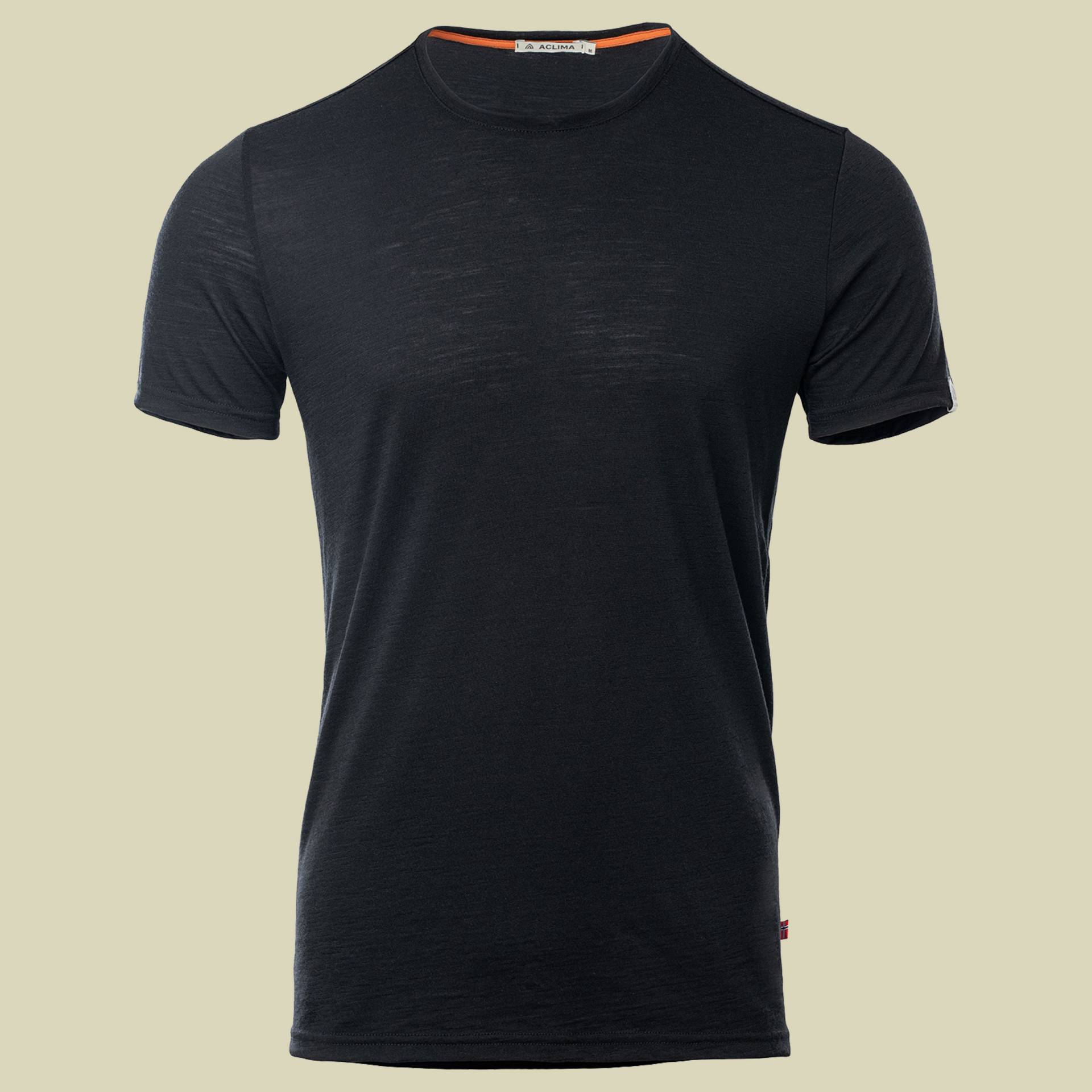 LightWool T-Shirt Men schwarz S - jet black von aclima