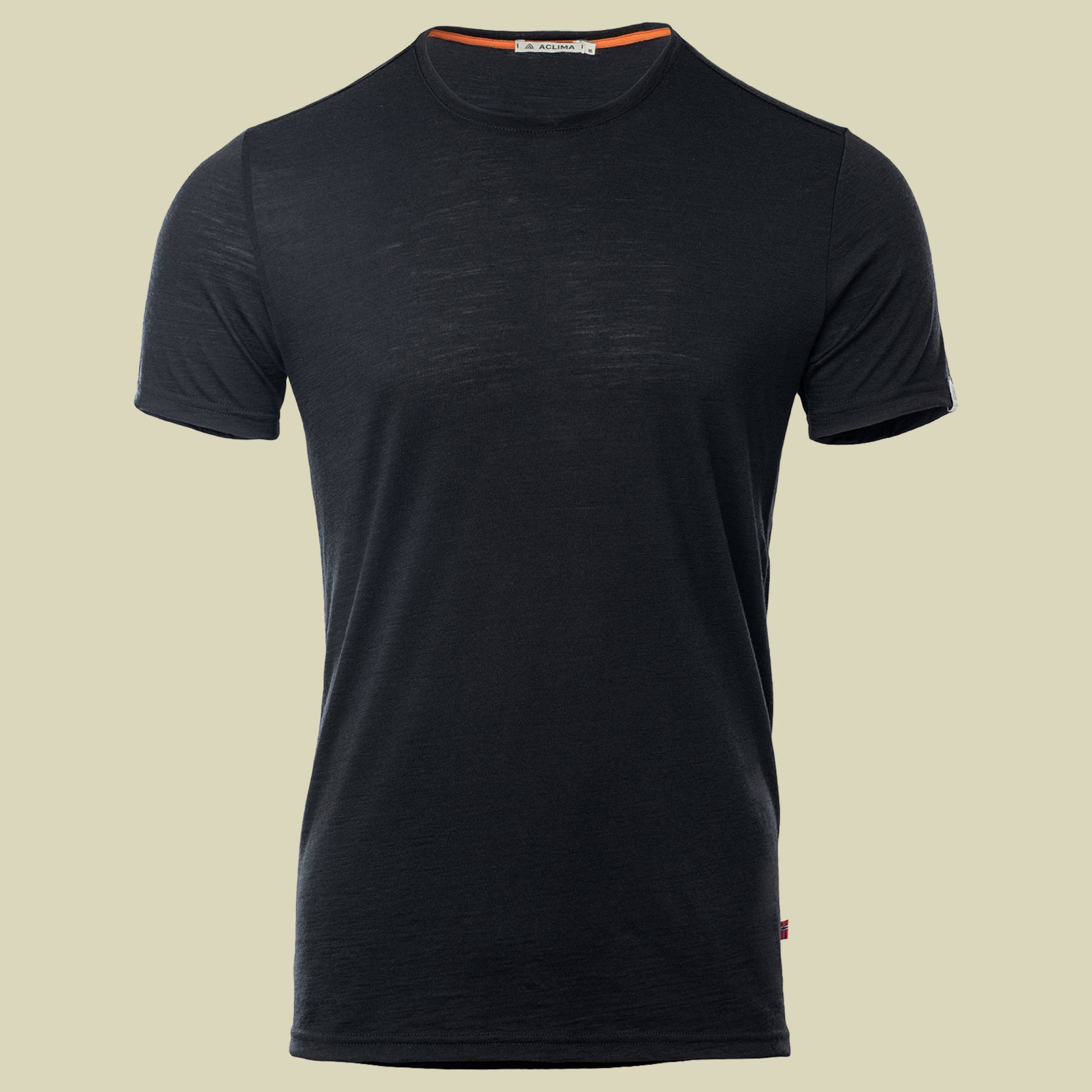 LightWool T-Shirt Men schwarz XXL - jet black von aclima