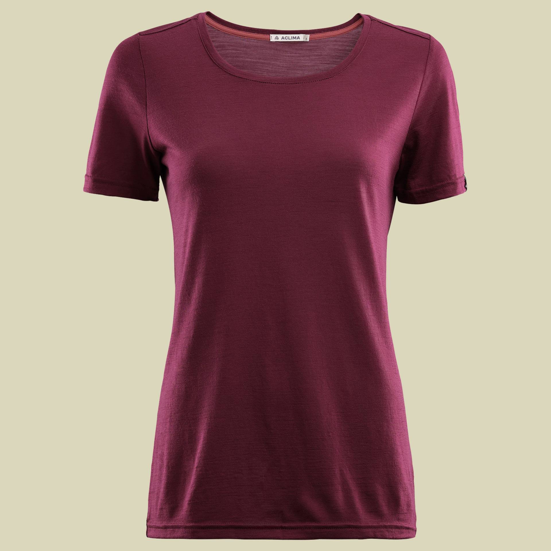 LightWool T-Shirt Women zinfandel XS - rot von aclima