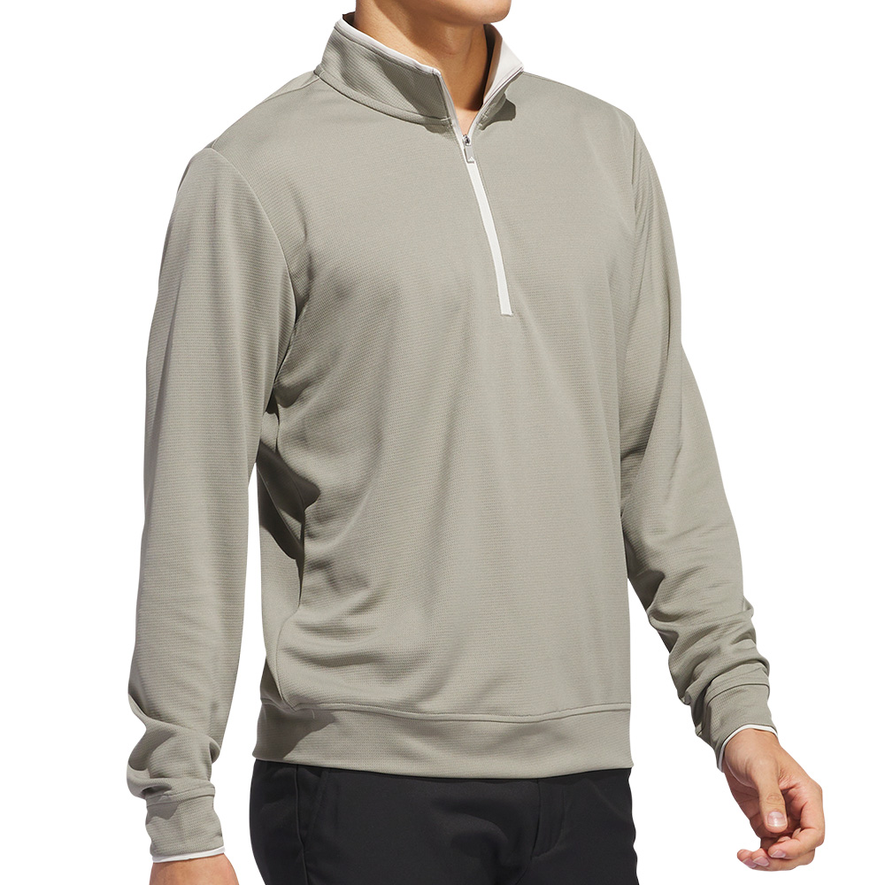 'adidas Golf LTWT Herren Sweater 1/4 Zip khaki' 'adidas Golf LTWT Herren Sweater 1/4 Zip khaki' von adidas Golf