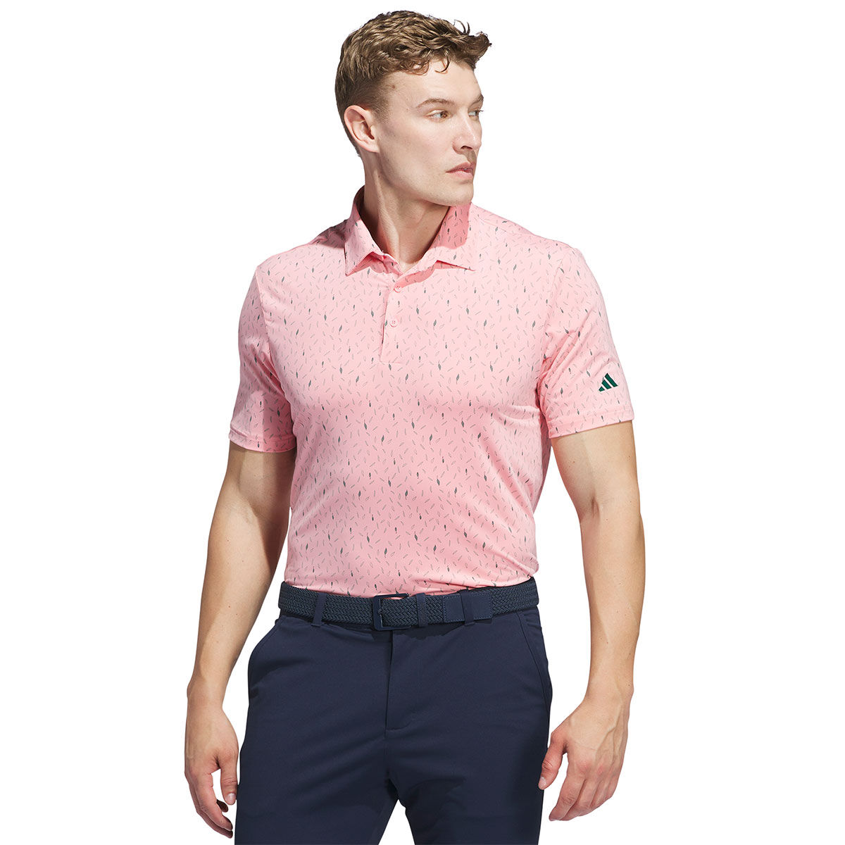 adidas Golf Men's Ultimate365 All-Over Print Golf Polo Shirt, Mens, Semi spark, Medium | American Golf von adidas Golf