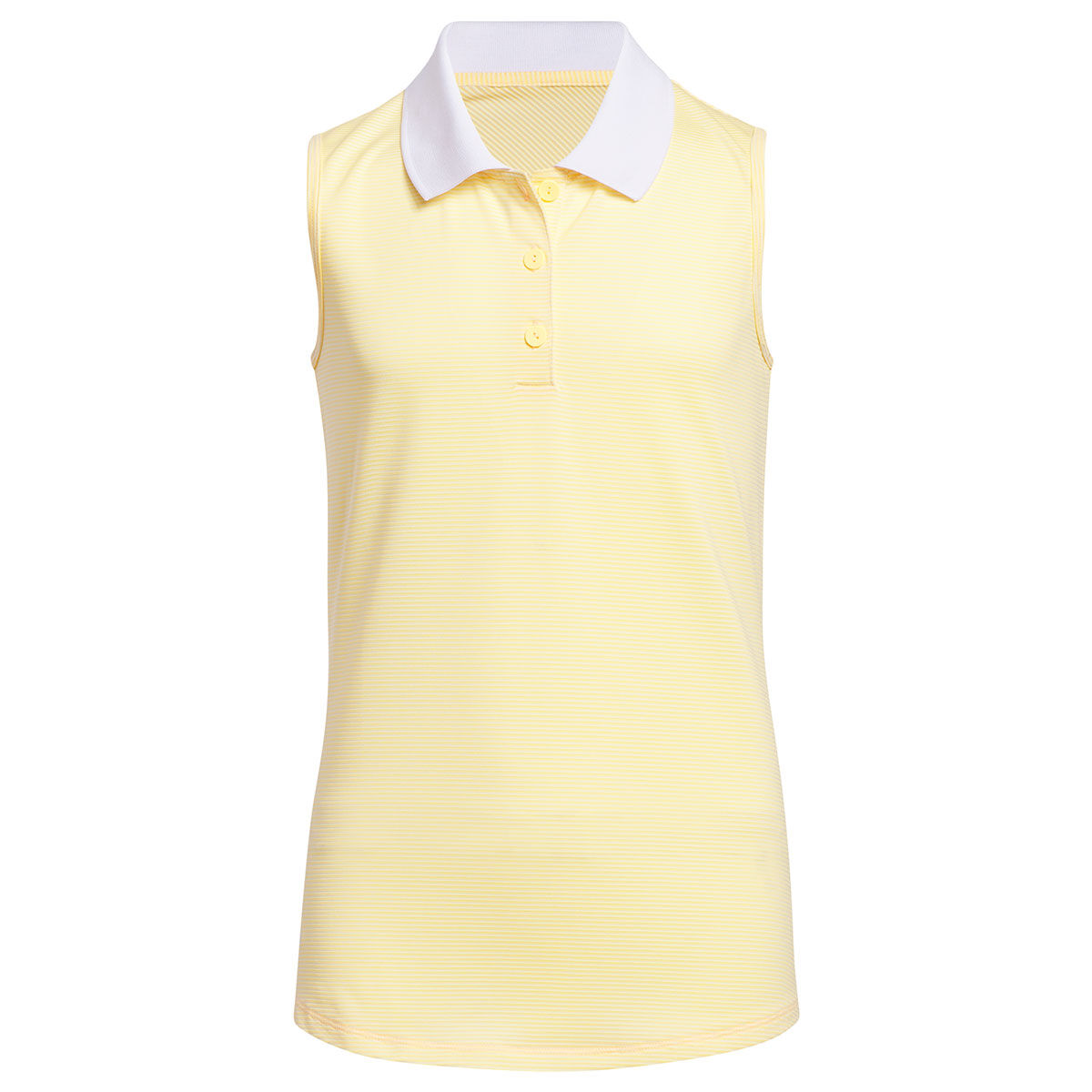 adidas Junior Sleeveless Golf Polo Shirt, Unisex, Spark, 7-8 years | American Golf von adidas Golf
