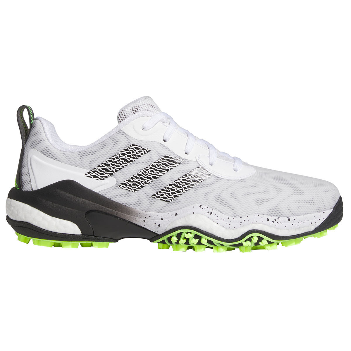 adidas Men's Codechaos 25 Waterproof Spikeless Golf Shoes, Mens, White/black/lucid lemon, 9 | American Golf von adidas Golf