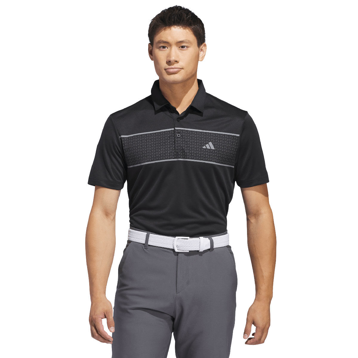 adidas Men's Core Chest Stripe Golf Polo Shirt, Mens, Black, Xxl | American Golf von adidas Golf